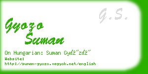 gyozo suman business card